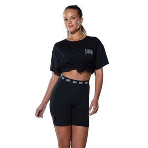 YITTY Fabletics Major Label Shaping Black Bike Shorts Sz M NEW